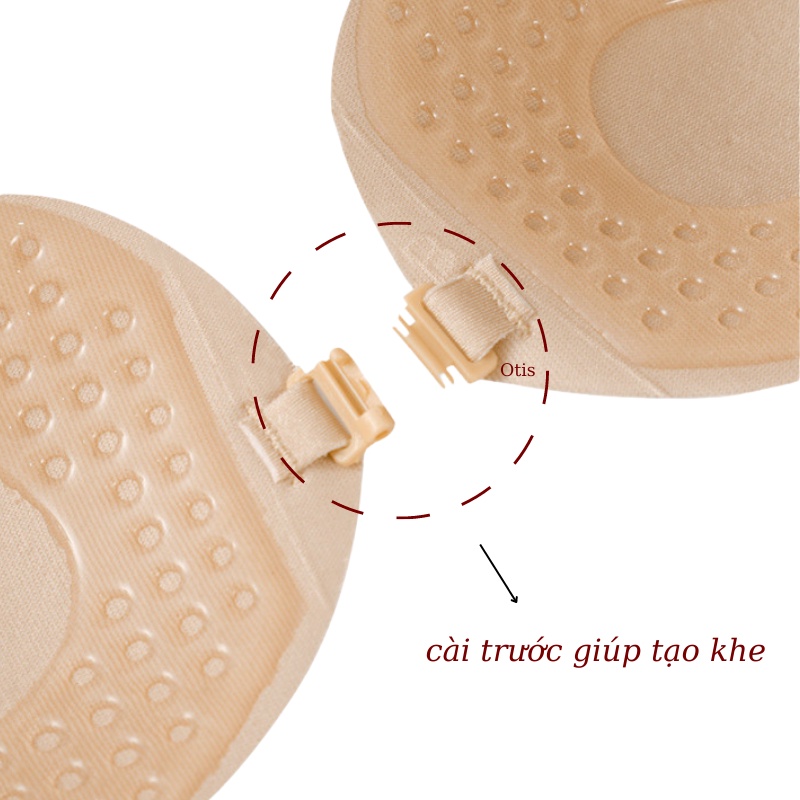 Miếng Dán Ngực Su Hình Quả Xoài Cài Trước Tạo Khe OTIS 0011