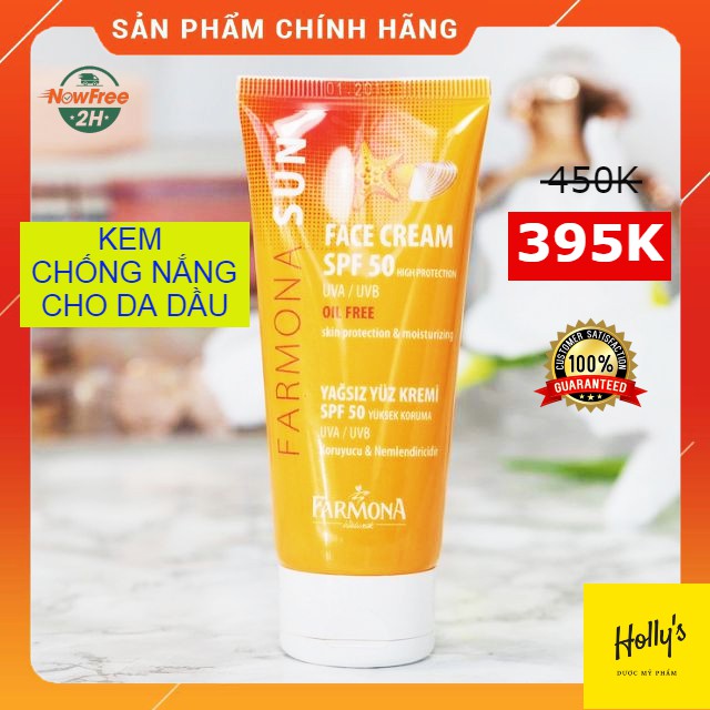 Kem Chống Nắng Farmona Sun Face Cream Oil Free Spf 50 - Dành Cho Da Dầu Mụn