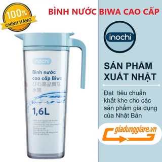 Bình nước Biwa 1600ml INOCHI tiêu chuẩn Nhật Bản nhựa AS nguyên sinh an toàn , bền đẹp , không gây độc hại cho sức khỏe