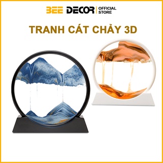 Tranh cát chảy 3d chuyển động trang trí bàn làm việc - tranh cát lún chuyển động 3d