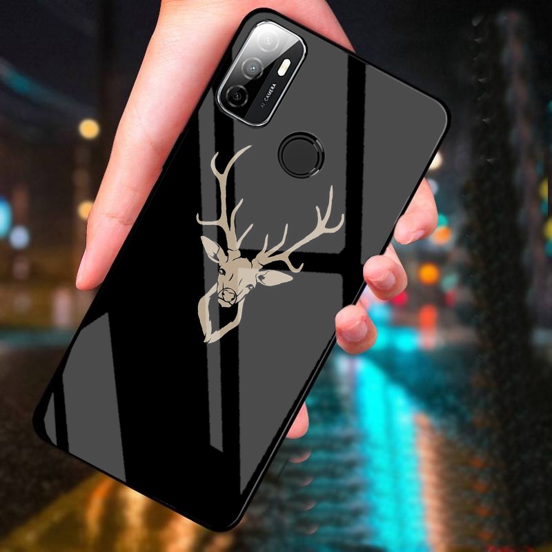 Ốp Lưng OPPO A53 mặt kính cường lực cao cấp thiết kế riêng