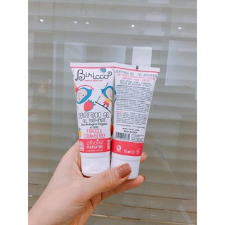 Kem Đánh Răng Cho Bé Hữu Cơ Vị Dâu Offcina Nature 75ml