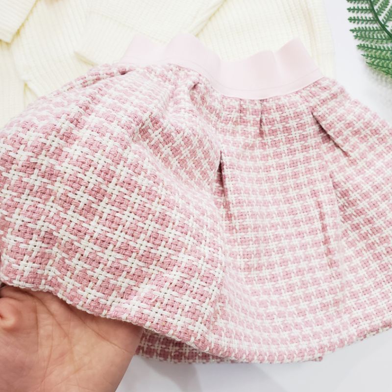 (Video thật) Sét váy len cho bé gái 1-5 tuổi ( Hãng Chao CC Quảng Châu Cao cấp)