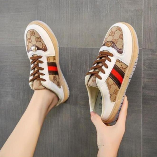 Giày sục 𝐆𝐮𝐜𝐜𝐢 nữ, Sục Thể thao nữ 3 sọc GC cực chất hàng cao cấp