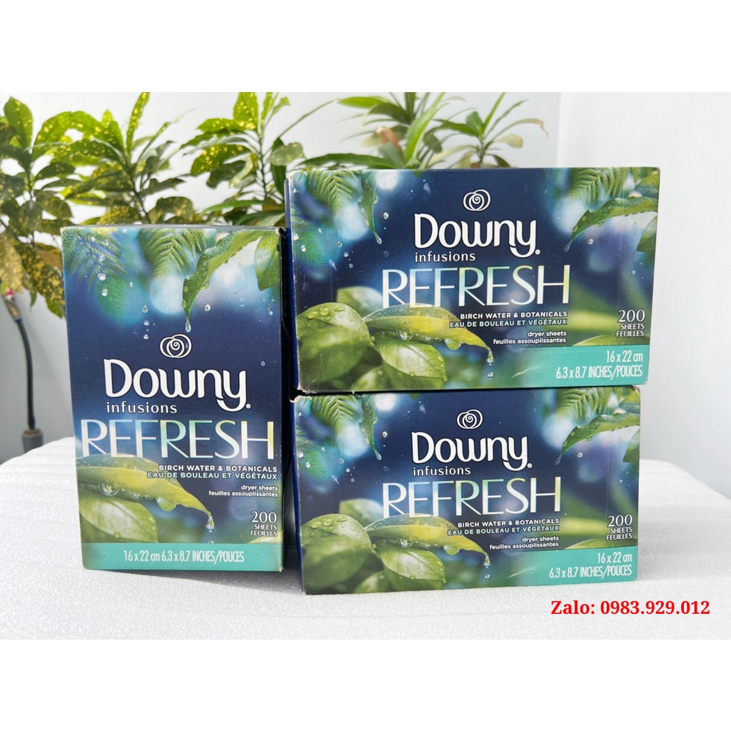 Giấy thơm quần áo Downy Refresh (Xanh)