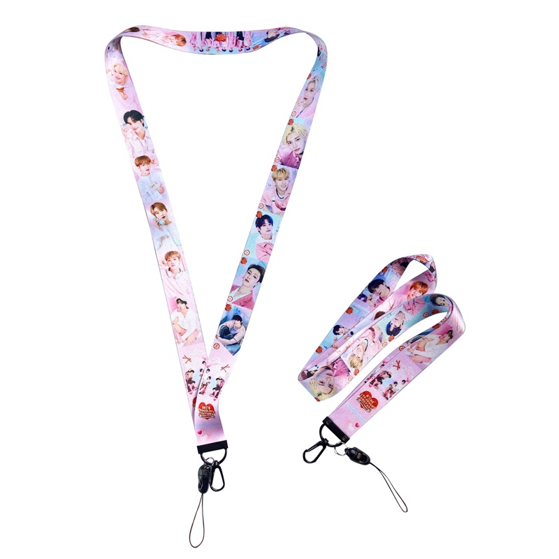 Dây Đeo Cổ Điện Thoại Di Động USB Di Động Hình KPOP BLACKPINK Trẻ Em ENHYPEN Hmg Aespa Stray Kids