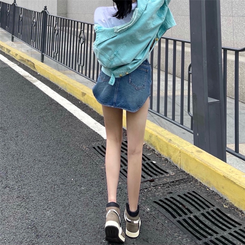 Chân Váy Denim Rách Thời Trang Dành Cho Nữ