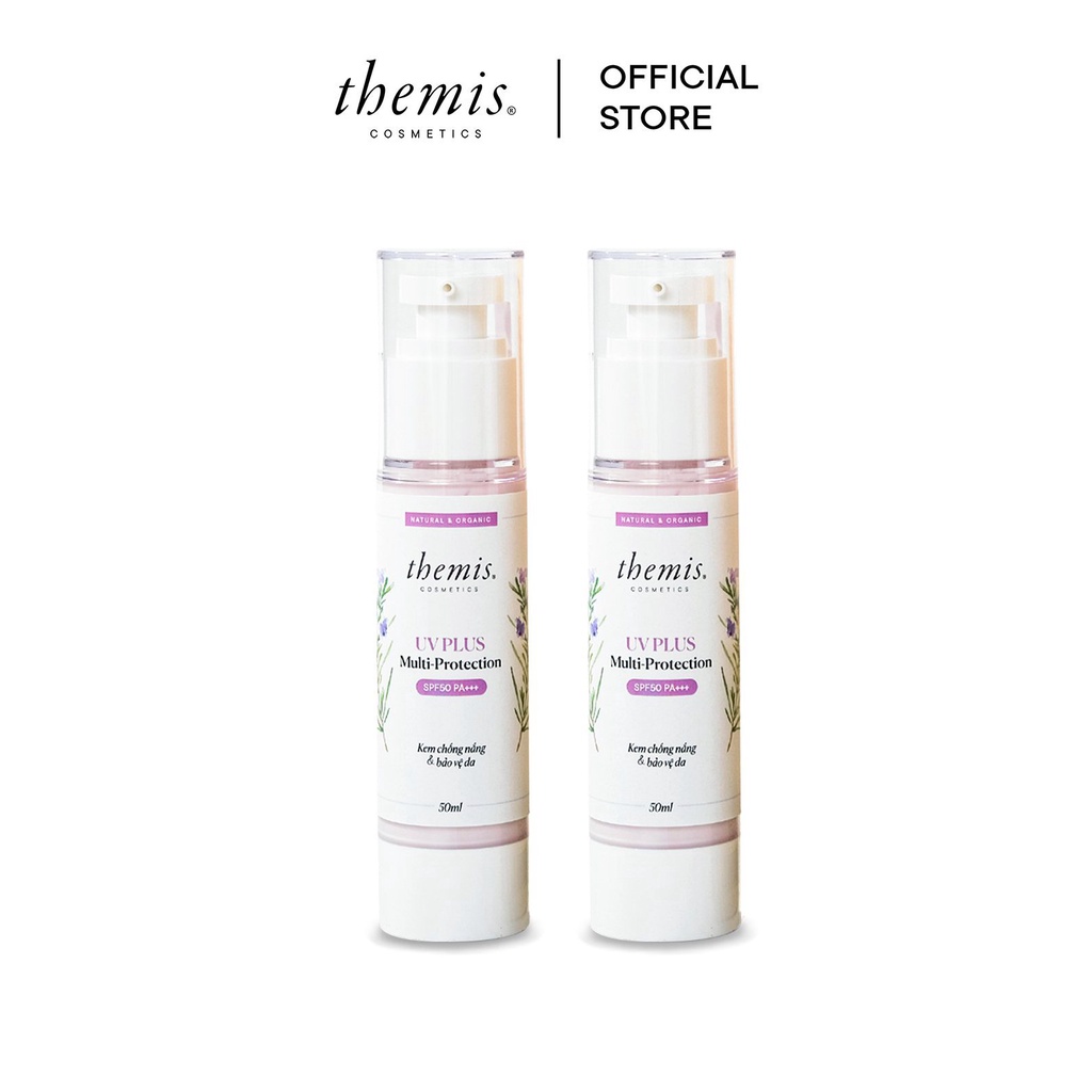 Kem chống nắng kiềm dầu dưỡng trắng nâng tông, sữa chống nắng Themis UV Plus Spf50 30ml