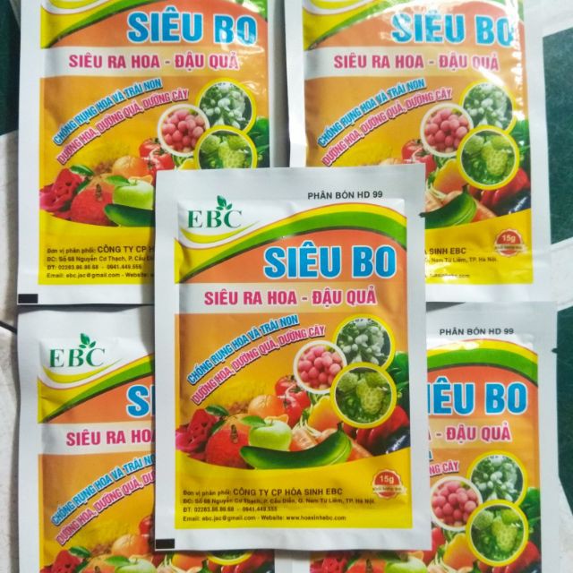 Combo_10 gói Siêu BO - siêu ra hoa, đậu quả, chống rụng hoa và trái non