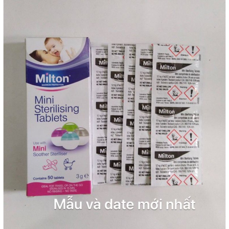 Viên tiệt trùng cốc nguyệt san và núm bình sữa em bé [ Date mới nhất]