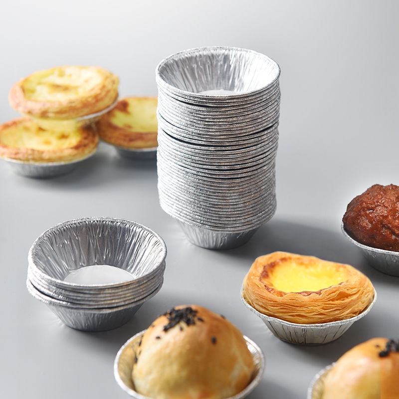 Set 50 Đế Cốc Chén Khuôn Giấy Bạc Nướng Thực Phẩm, Nướng Bánh, Nướng Hàu...