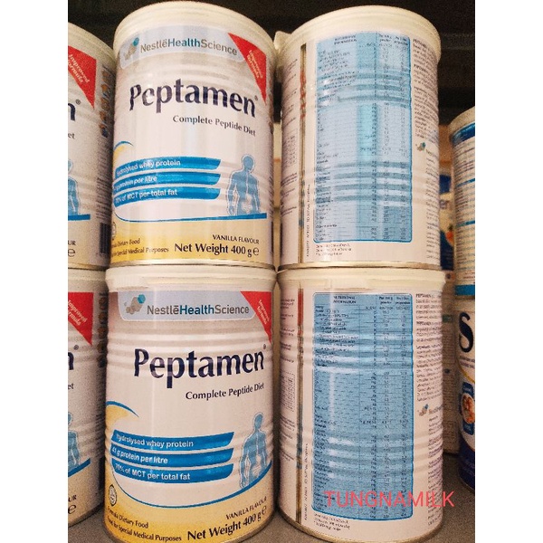 Sữa đạm thủy phân PEPTAMEN lon thiếc 400g