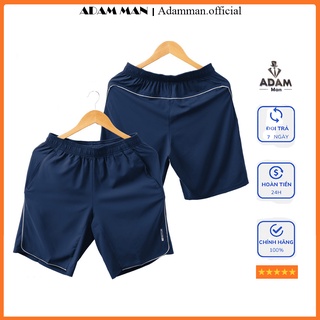 Quần short nam vải chun gió mềm mại, co giãn cực tốt, mặc mát, nhẹ thoáng khí - Adam Man