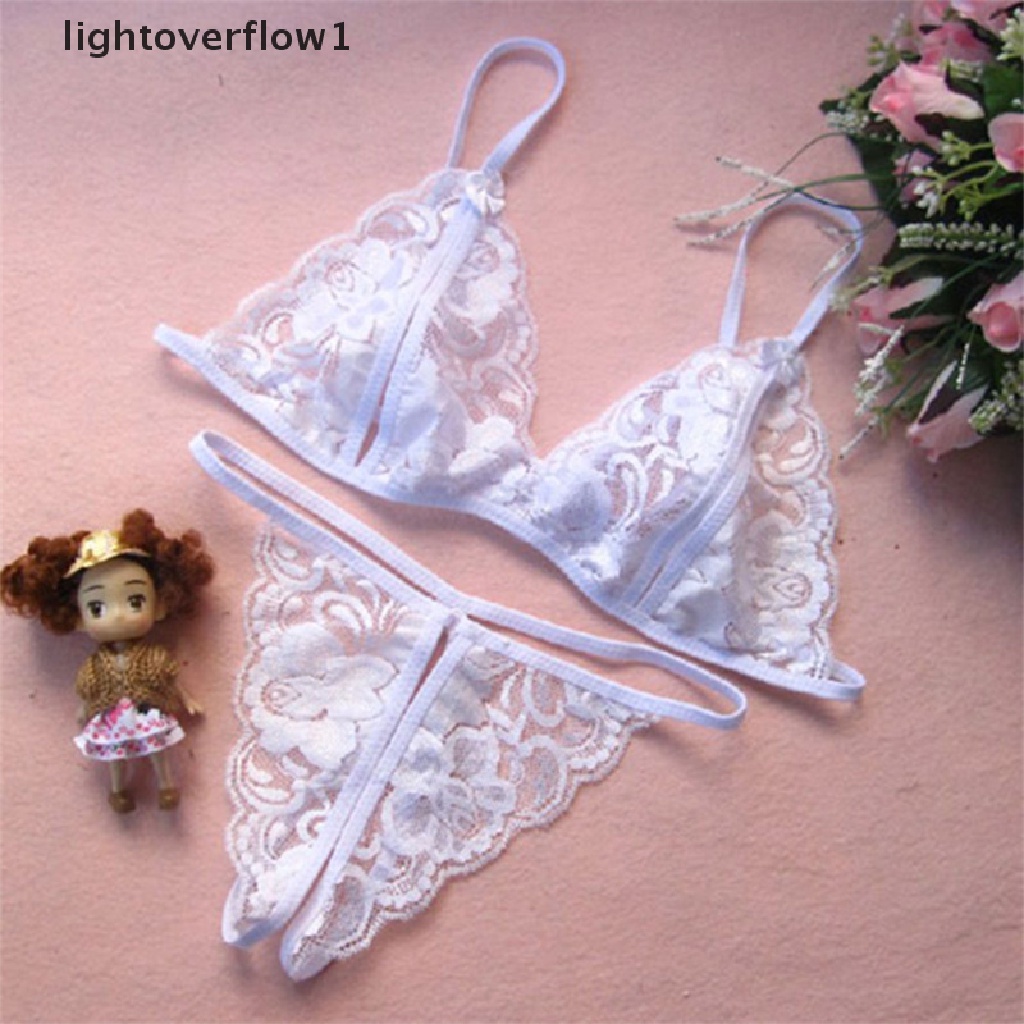 [lightoverflow1] Lace Bikini Set Summer swimwear women Bikini Sexy Beach Swimsuit Bathing Suit Bikini With Halter Strap 