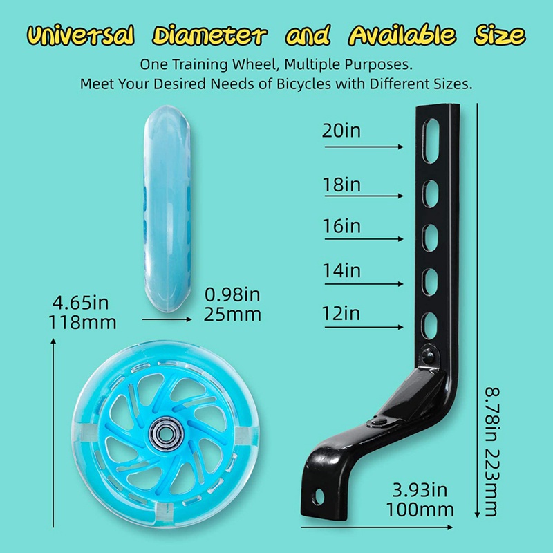 Bánh Xe Đạp Trẻ Em Có Thể Điều Chỉnh Phù Hợp Cho Xe Đạp Trẻ Em Kích Thước 12 14 16 18 20 Inch