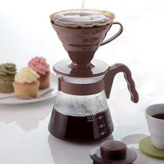 Set Bình Pha Cà Phê Drip Hario V60 Coffee server 02 Set