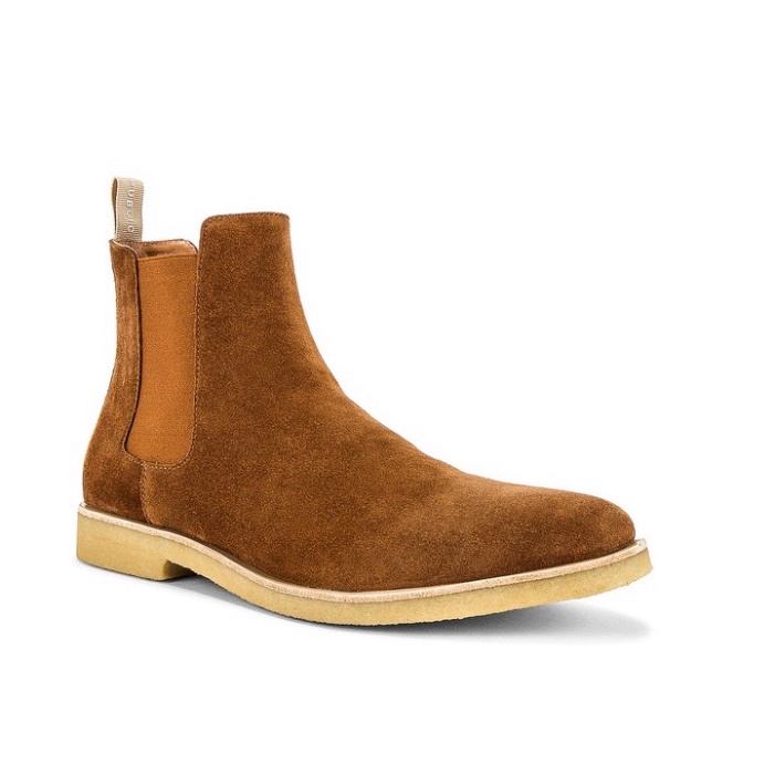 Giày Chelsea boots thời trang nam chất liệu da lộn màu nâu | BigBuy360 - bigbuy360.vn