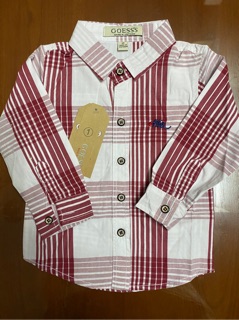 Áo sơ mi sọc caro, size 1-8 (8-26kg)