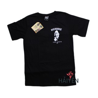 Áo thun Thái Lan đen in 3D bàn tay xương cầm hoa hồng trắng T0154