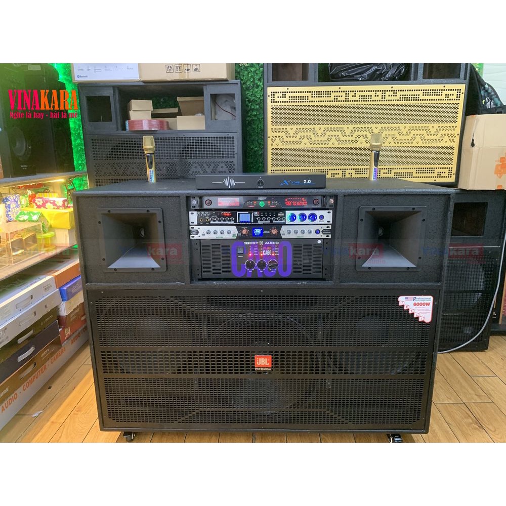 Combo loa kéo 3 bass gồm 2 bass 40 + 1 sub 50 RCF