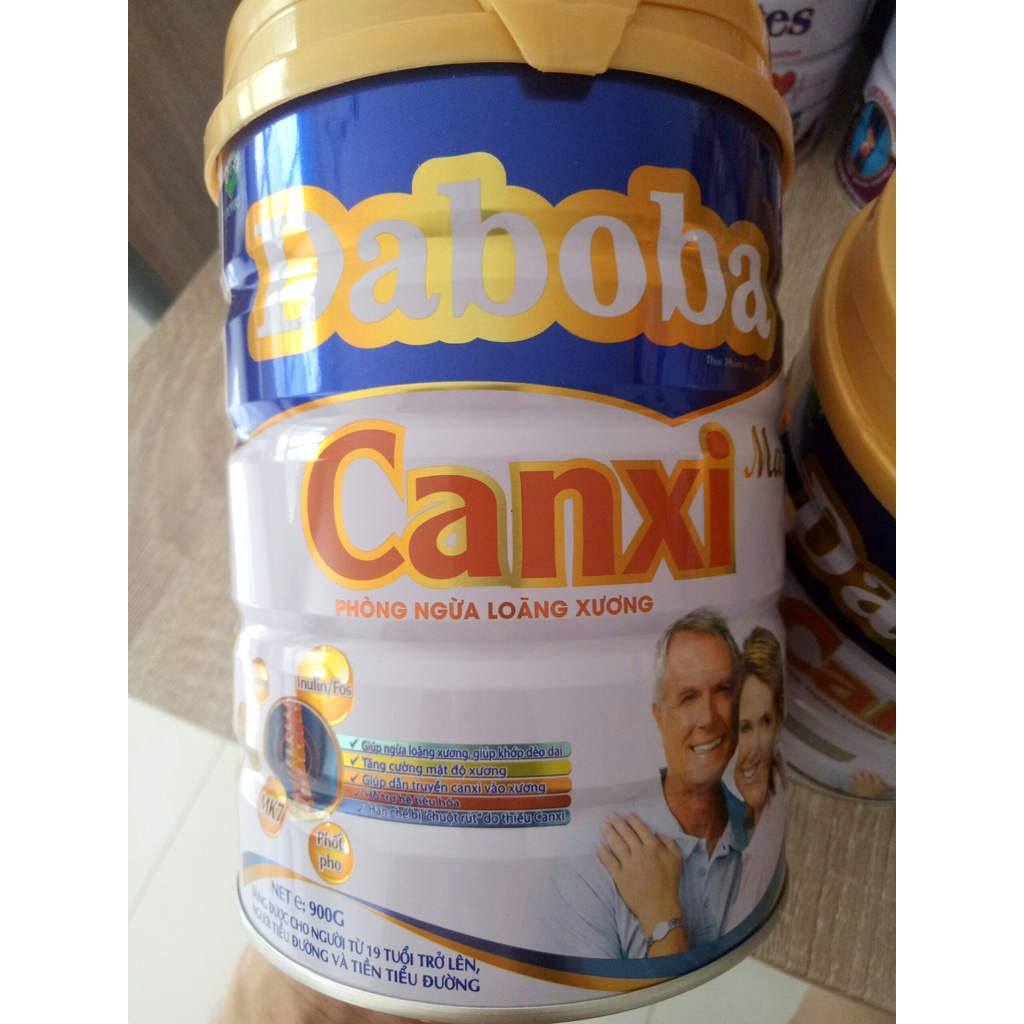 Sữa DABOBA CANXI MAX với thành phần canxi cao, ngừa loãng xương lon 900g