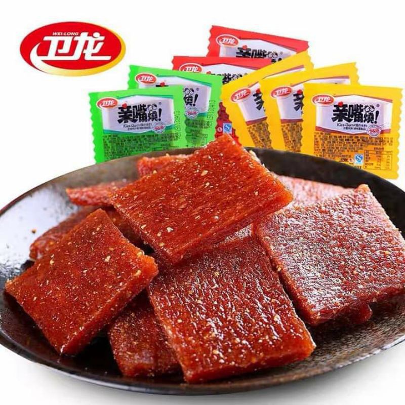 Bò chay thơm ngon đặc biệt 🥓 THỊT BÒ CHAY CAY TÊ MIẾNG LÁT 🥩 gói 22Gr