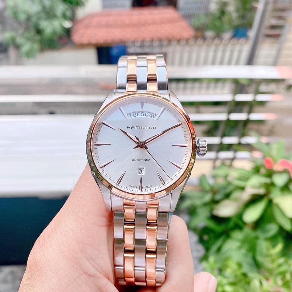 Đồng hồ nam chính hãng Hamilton Date Day Automatic H42525251 - máy cơ tự động - Kính Sapphire