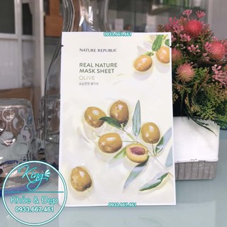 Mặt nạ The Face Shop Real Nature Mask Olive