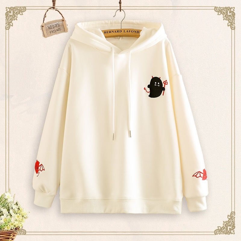 Áo Khoác Nỉ HOODIE In Hình Quỷ Dơi Cute - 23April Fashion