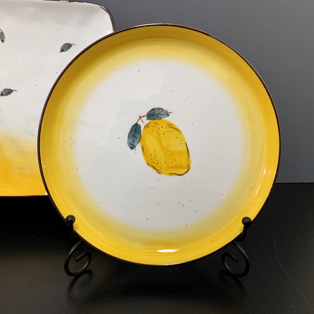 Ảnh thật bát đĩa chanh vàng cam, tô sứ vẽ tay cao cấp, phụ kiện bàn ăn: 6.72