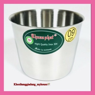 Ly Inox cao cấp làm đá, bánh flan, bánh nướng