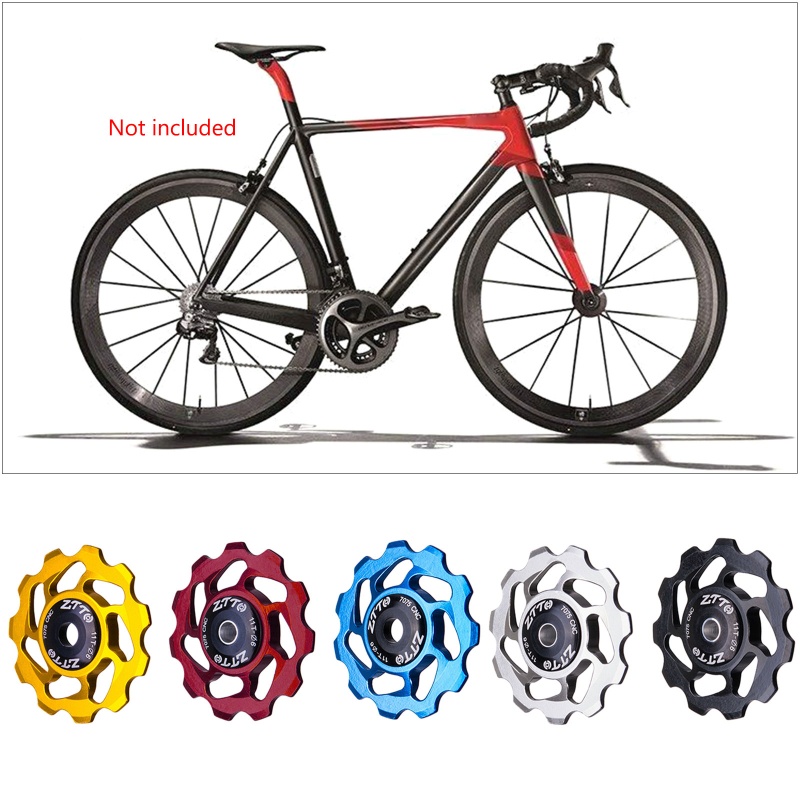 Bánh Răng Ròng Rọc Cùi Đề Sau Bằng Sứ AL7075 CNC Cho Xe Đạp 11T 4/5/6mm