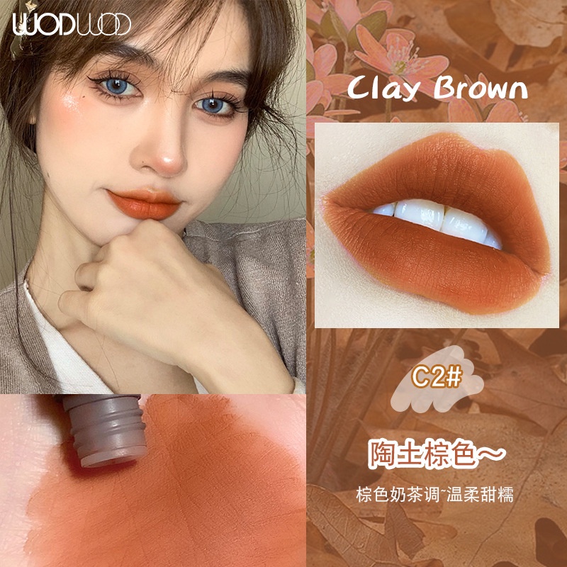 [Hàng mới về] Son lì Wodwod chất son mềm mịn như nhung màu trắng đào | BigBuy360 - bigbuy360.vn