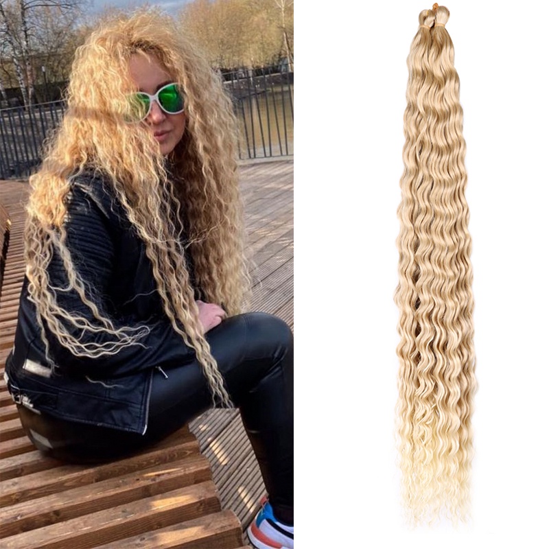 Tóc Giả Loại Dài 32" Màu Ombre Uốn Xoăn Thời Trang Cho Nữ