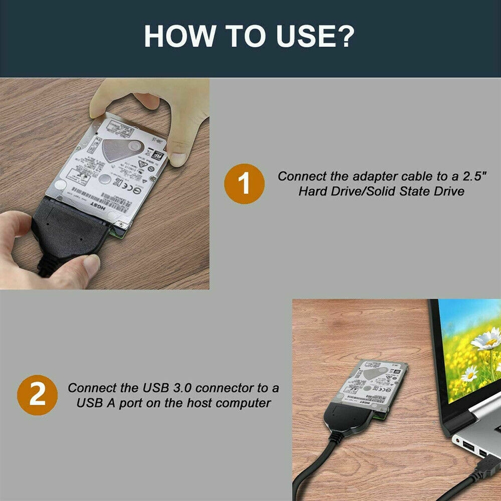 Cáp Chuyển Đổi Usb 3.0 Sang Sata Iii | BigBuy360 - bigbuy360.vn