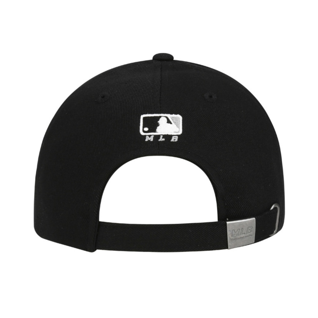 Mũ La basic đen logo La lớn