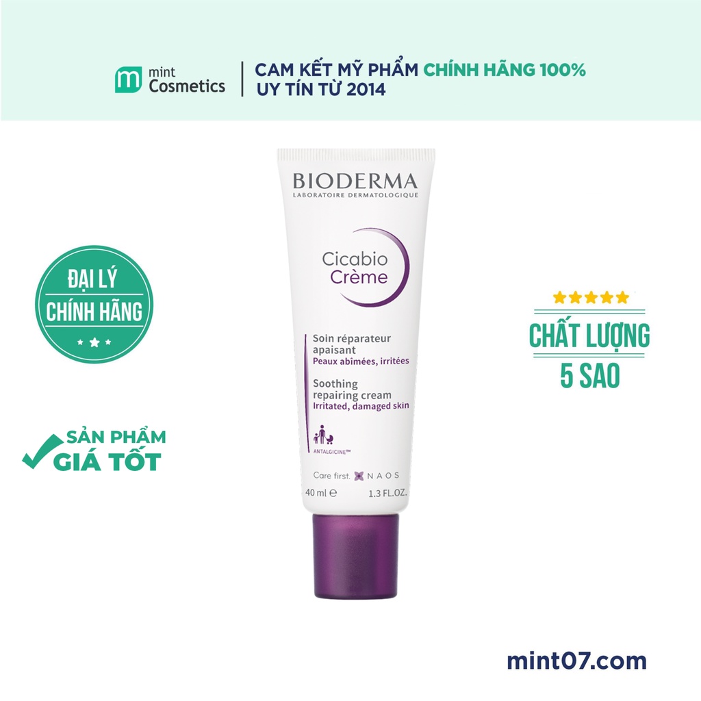 Kem Phục Hồi Da Bioderma Cicabio Cream