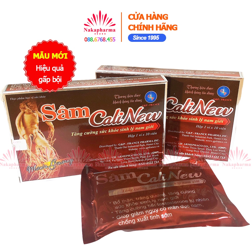 Sâm Calinew Caliperu G&P - Giúp kéo dài thời gian quan hệ, ngừa xuất tinh sớm, giảm ham muốn - Cali New Peru GP