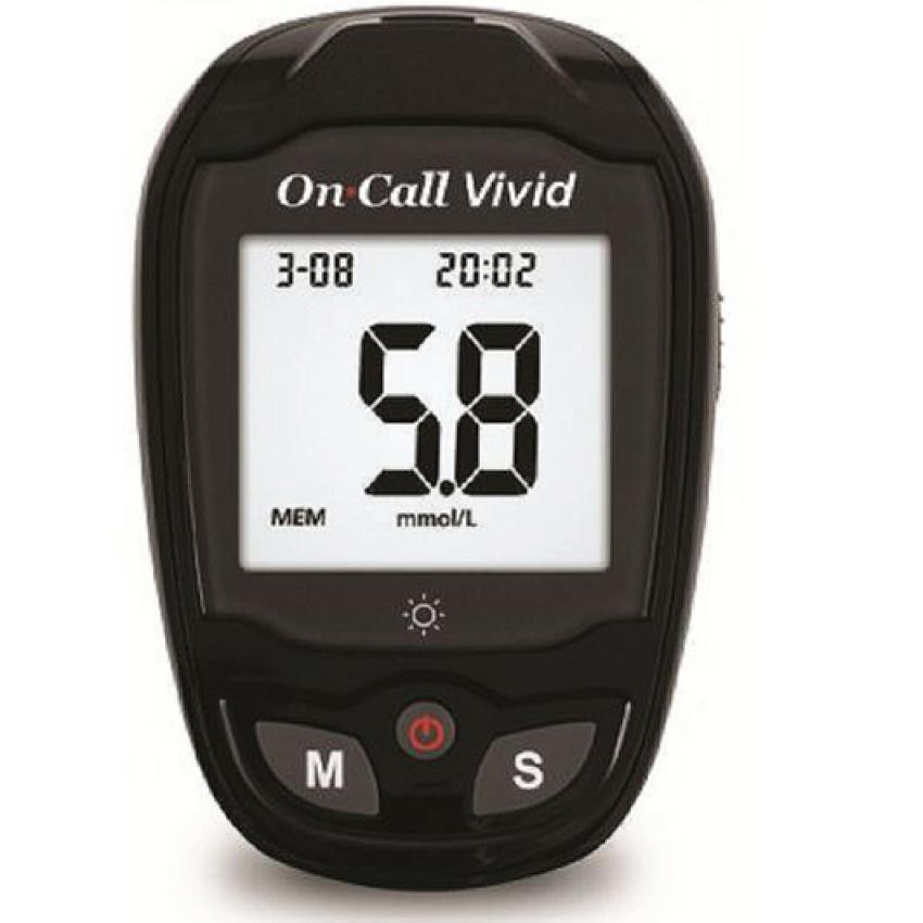 Máy đo đường huyết On Call Vivid ( bộ đầ đủ máy + que+ kim+ bút)