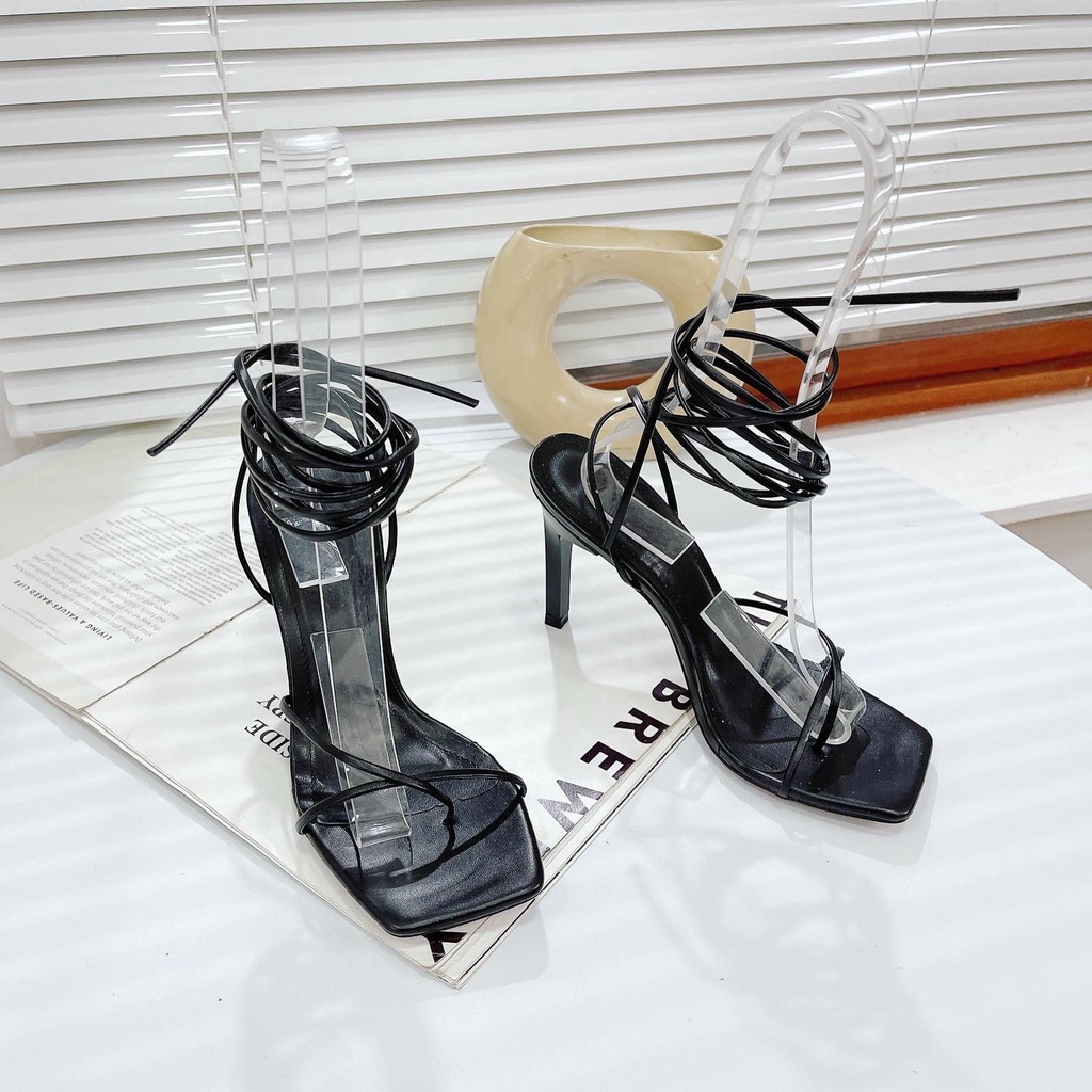 Sandal/giày cao gót nữ xỏ ngón nữ cao gót dây quấn chân cực xịn