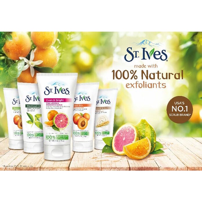 Sữa Rửa Mặt Tẩy Tế Bào Chết ST.IVES 170G