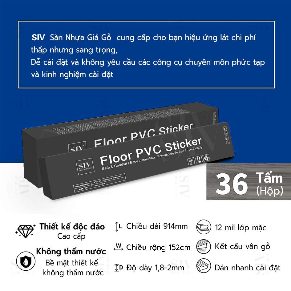 SIV Sàn Nhựa Giả Gỗ Tự Dán Giảm giá lớn91X15CM ĐỘ DÀY ĐỦ 2MM,GỖ-VÂN ,Sàn Nhựa Vân gỗ Dán ,sàn giả gỗ