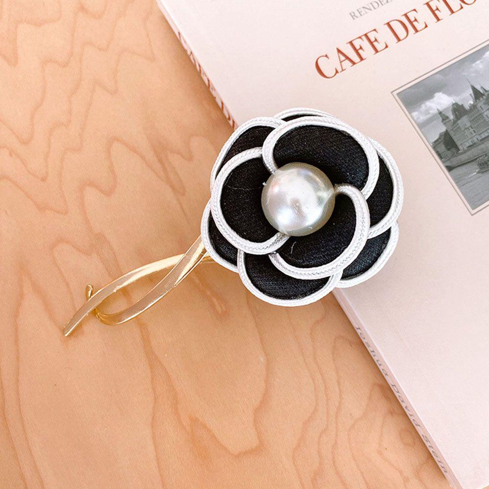 Kẹp Tóc Hình Hoa Trà / Chữ S Phong Cách Hàn Quốc Ngọt Ngào Cho Nữ