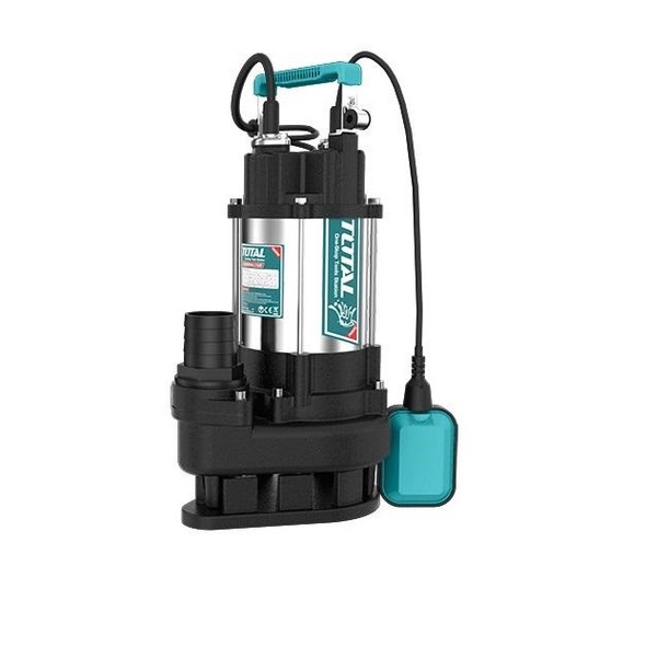 Máy bơm chìm chất thải TOTAL TWP775016 Máy bơm chìm nước thải 750W(1.0HP) Lưu lượng chảy 21M3/H tưới tiêu, bơm hút bùn