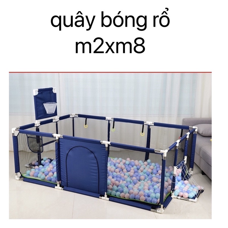 Tặng 50 bóng Quây bóng cho bé kèm khung bóng rổ hàng cao cấp