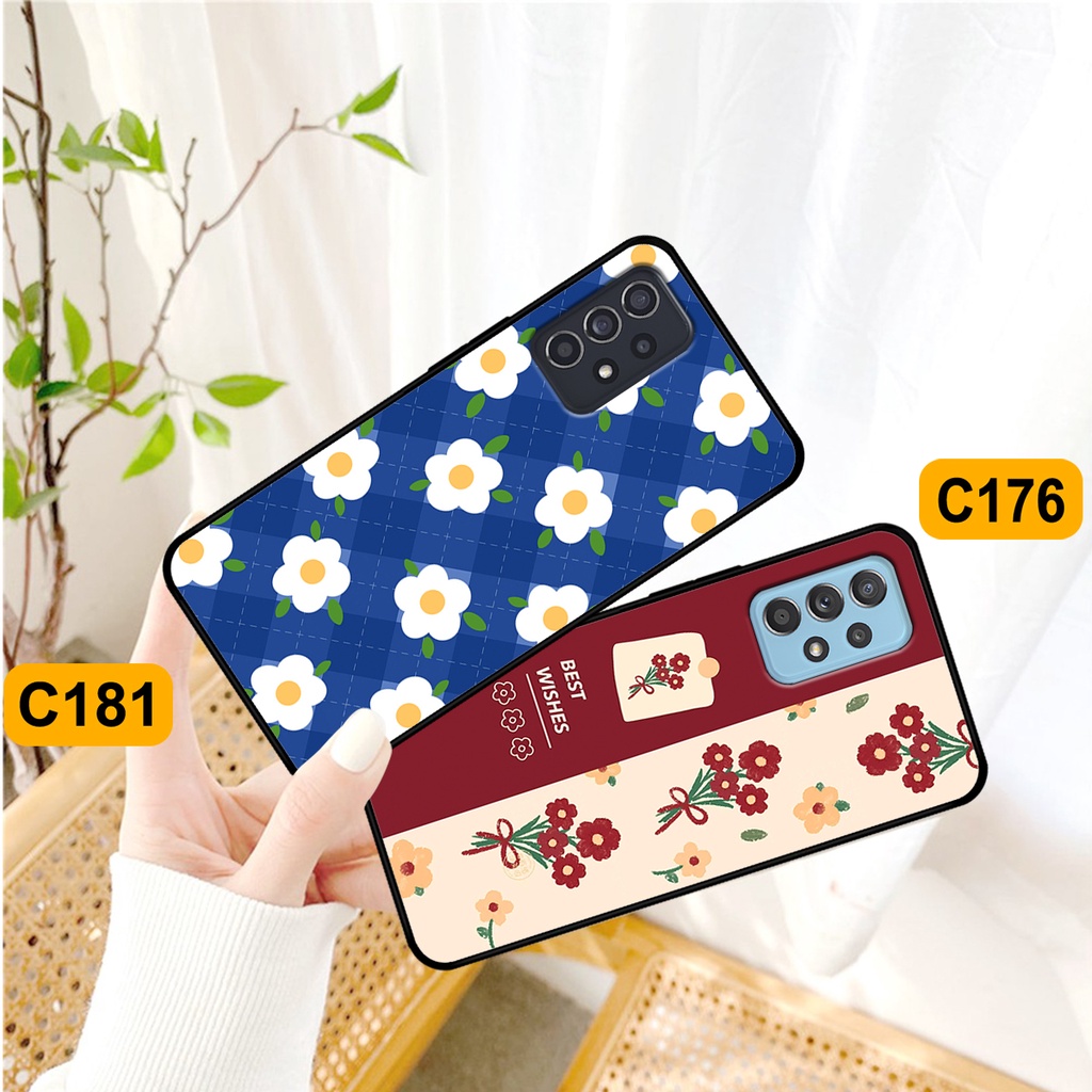 Ốp Samsung A52 - A53 - A72 - A73 in hình hoa cỏ nhẹ nhàng,họa tiết caro xinh xắn.ốp lưng chống sốc