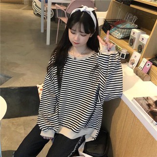 Áo kẻ sọc đèn lồng 3 màu