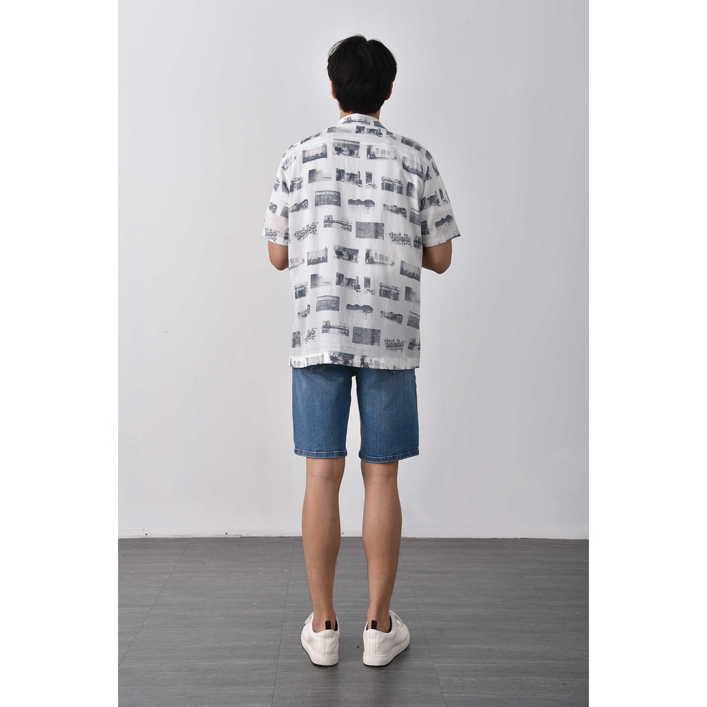 Áo Sơ Mi Tay Ngắn Nam Họa Tiết In Form Regular - Routine 10S21SHS013