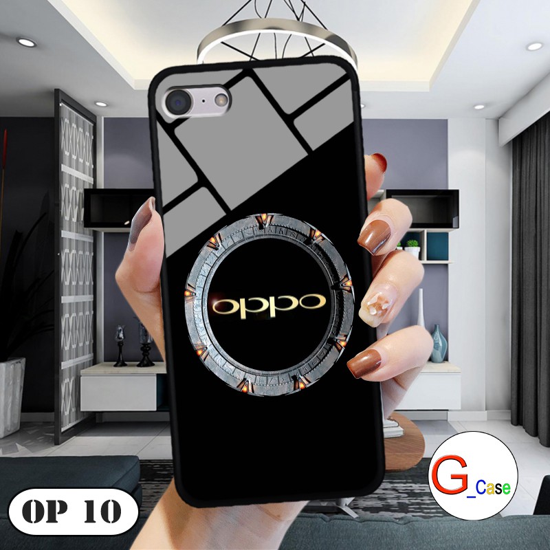 Ốp lưng Oppo A39/F3 lite-lưng kính in logo hãng điện thoại