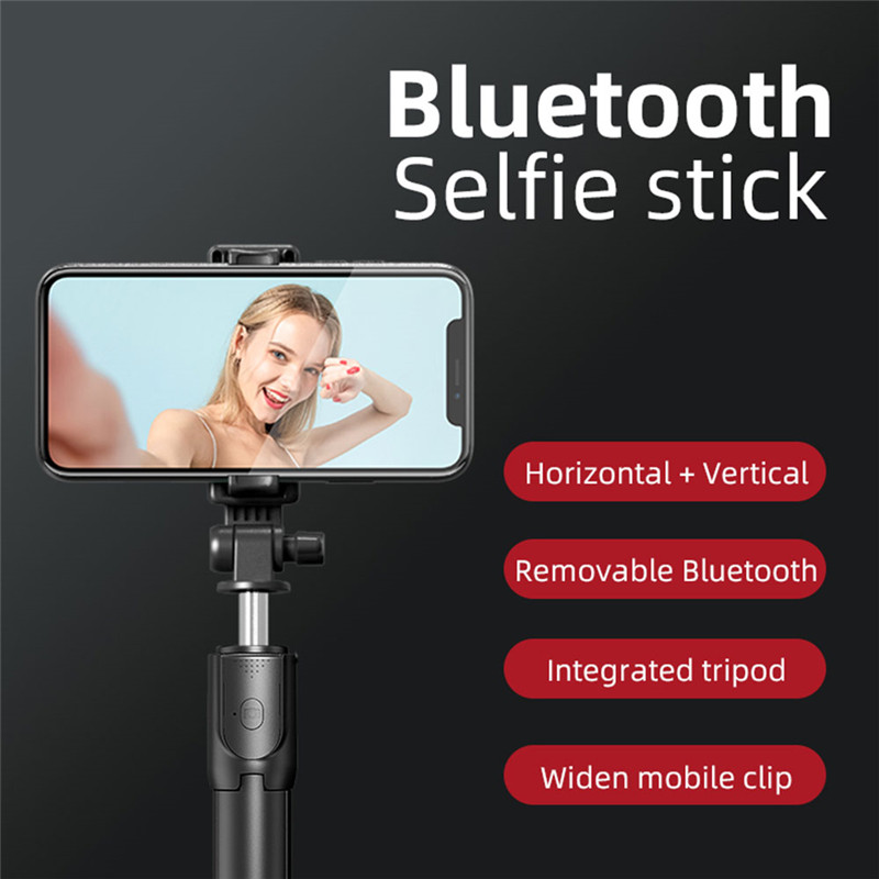 Gậy Selfie KAXOE Bluetooth Điều Khiển Từ Xa Không Dây Tất Cả Trong Một Có Thể Gấp Lại Với Ba Chân Đứng Chuyên Dụng